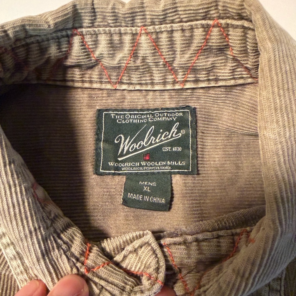 Woolrich Beige Corduroy Shirt - Picture 3 of 3
